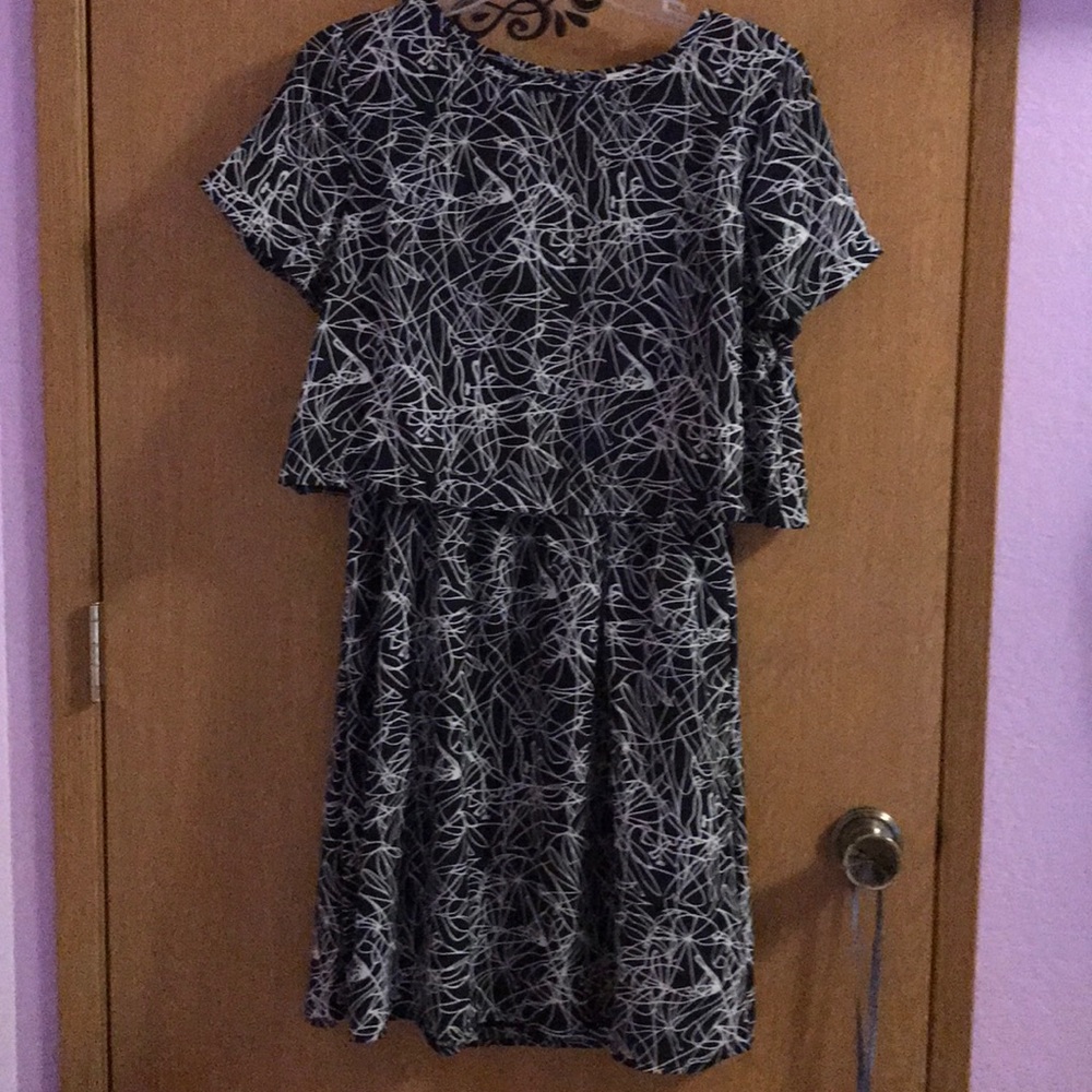 Black and white summer dress